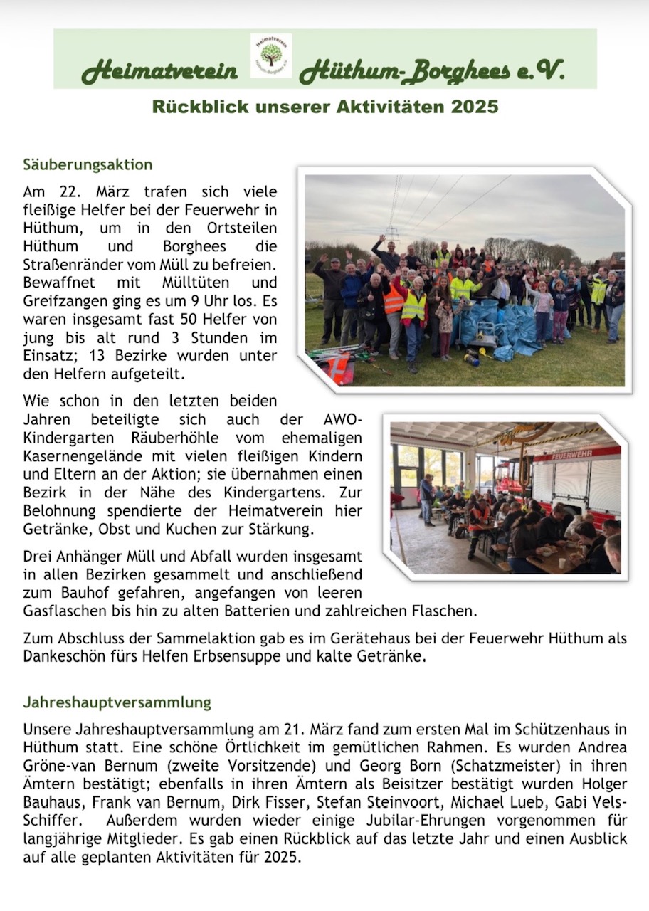 Rückblick 2025 Seite 1